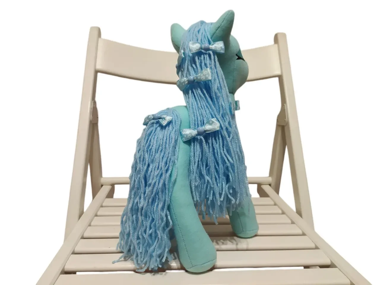 Фетровая мягкая игрушка пони голубой 35 см 03897 8