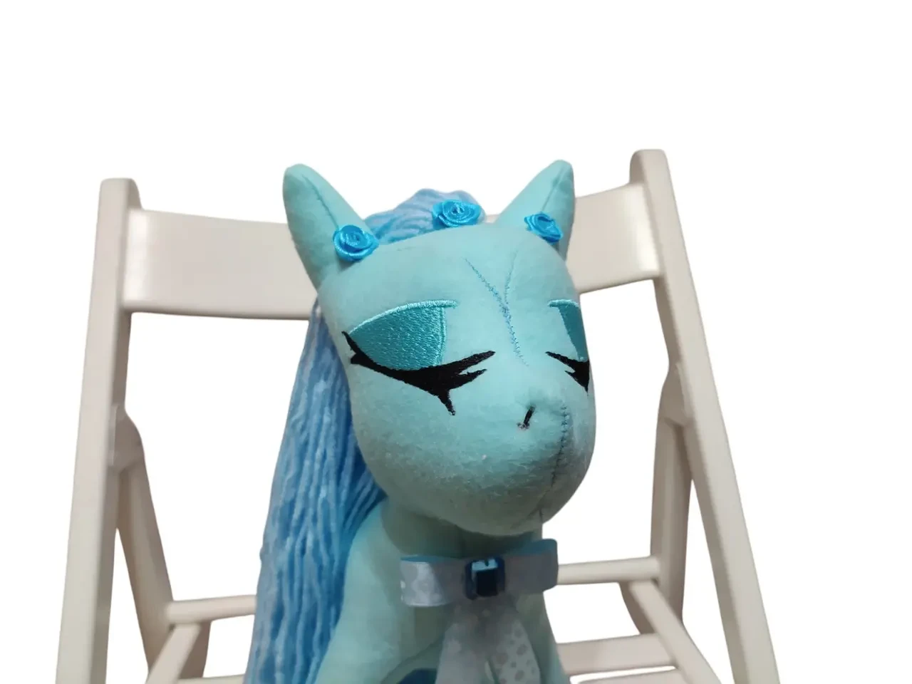 Фетровая мягкая игрушка пони голубой 35 см 03897 10