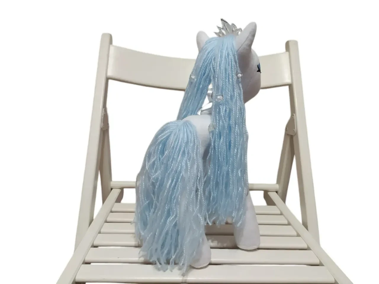 Фетровая мягкая игрушка пони белый 35 см 03899 3