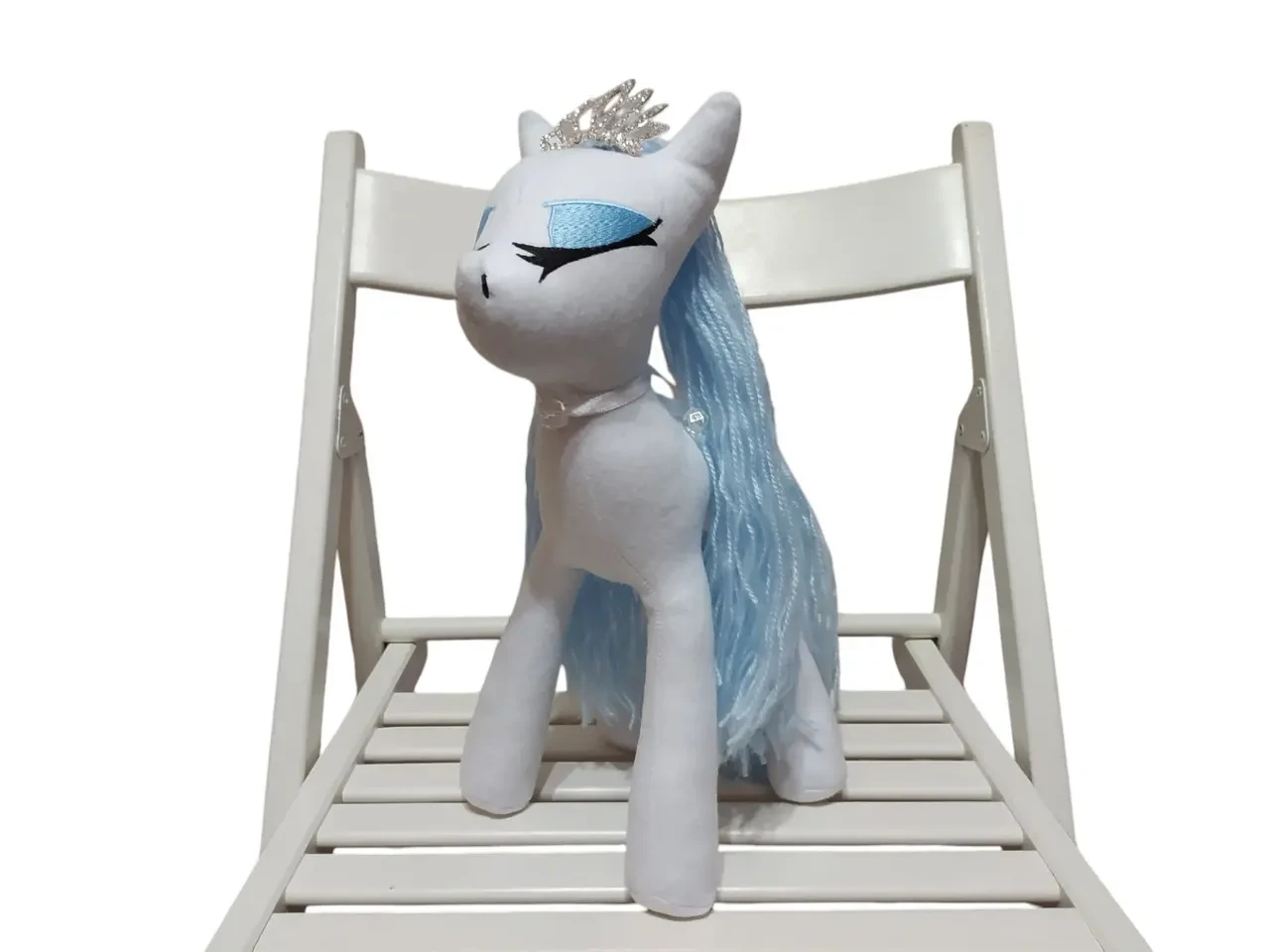 Фетровая мягкая игрушка пони белый 35 см 03899 2