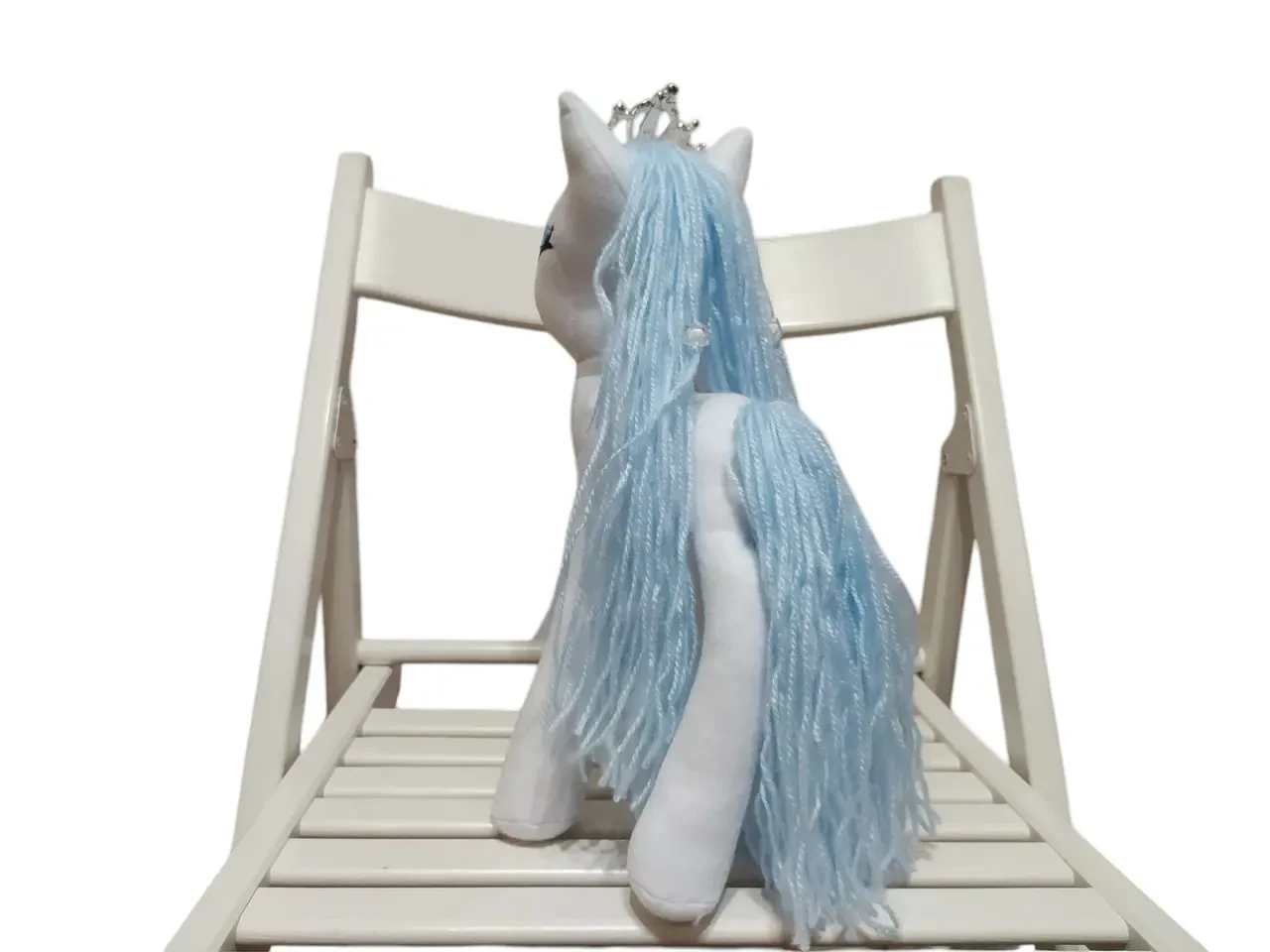 Фетровая мягкая игрушка пони белый 35 см 03899 7