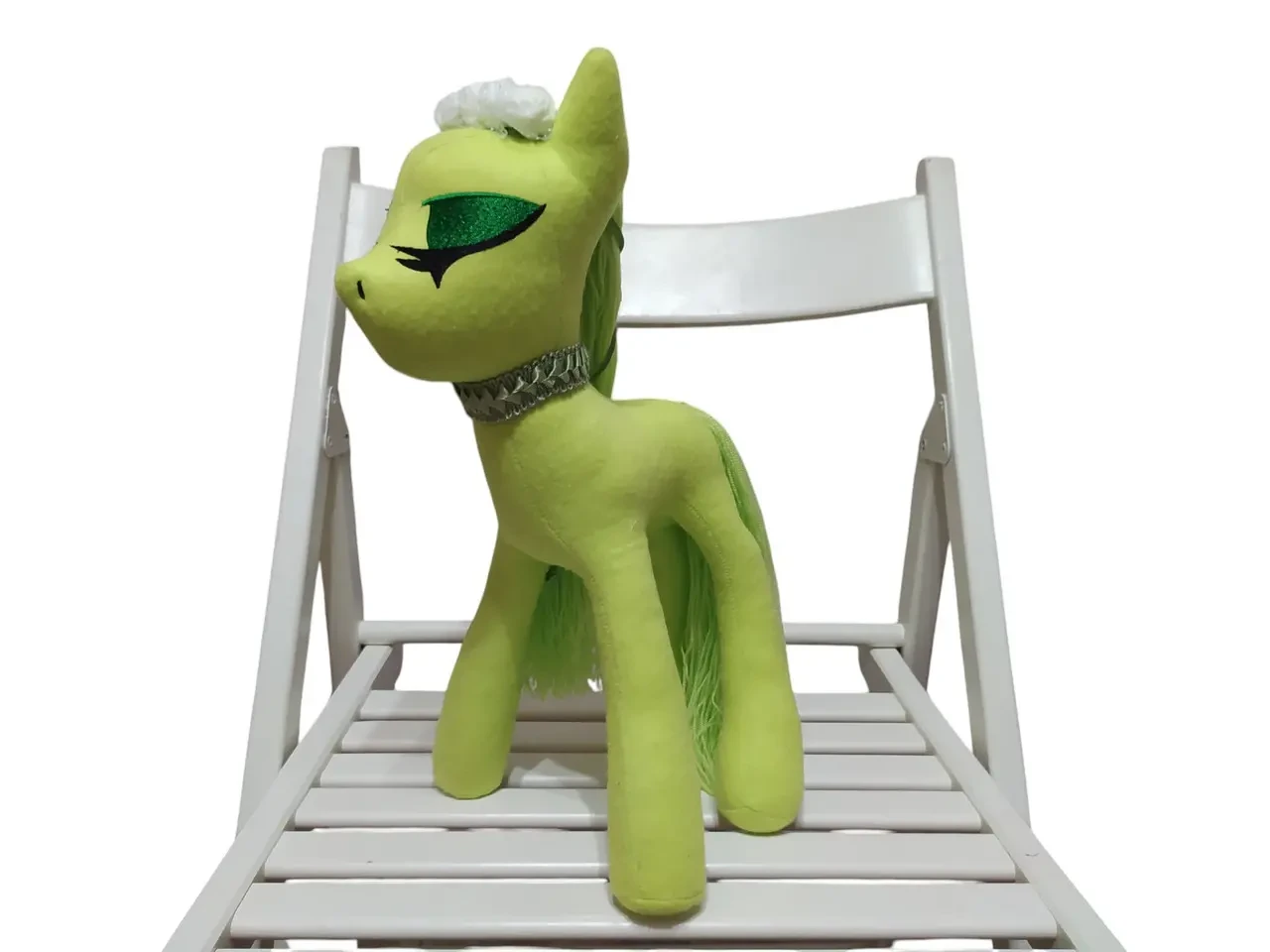 Фетровая мягкая игрушка пони салатовый 35 см 03902 2