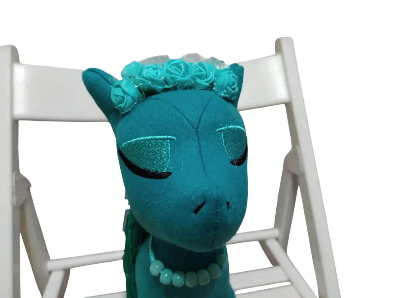 Фетровая мягкая игрушка пони бирюзовый 35 см 03903 6