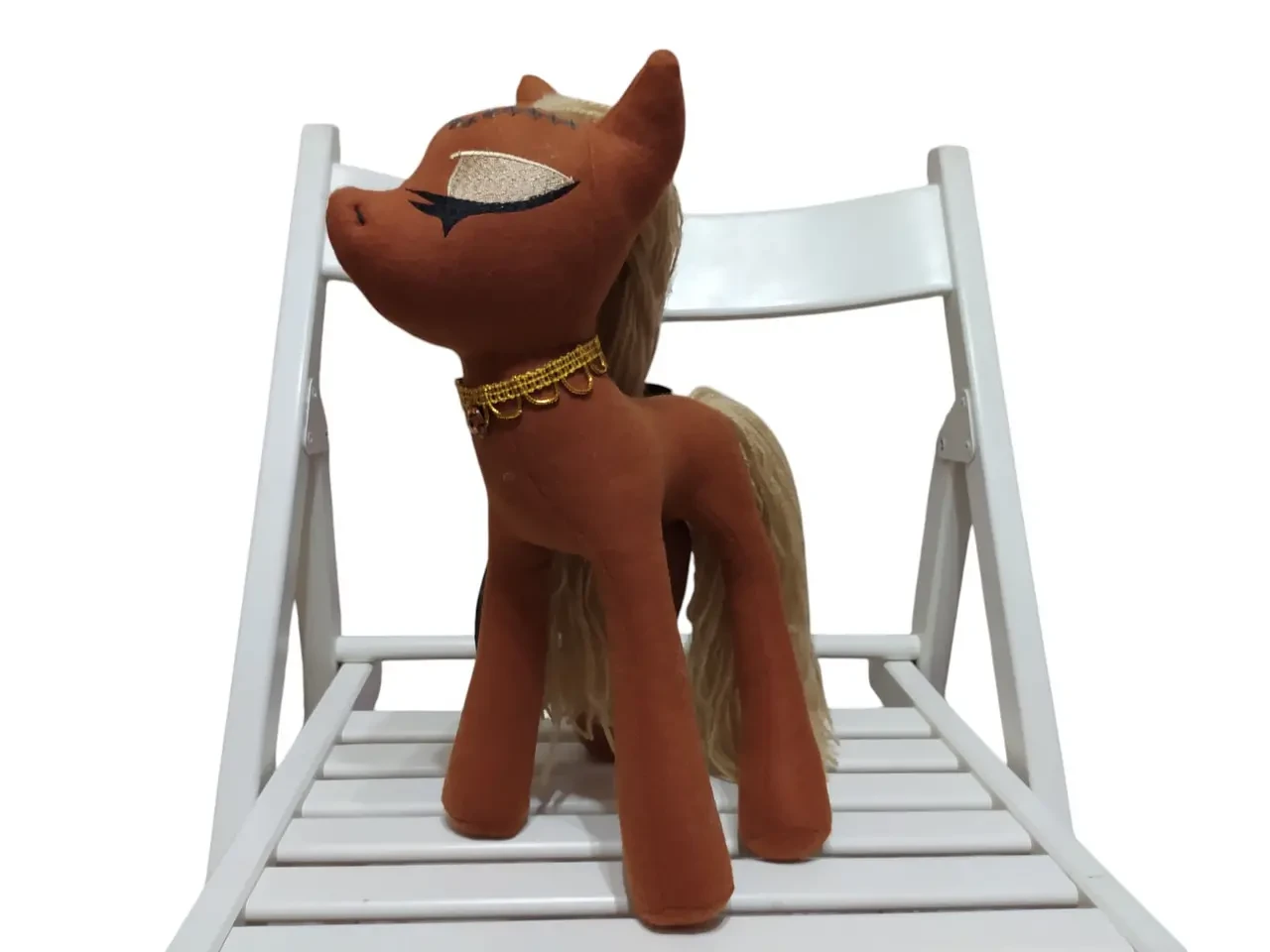 Фетровая мягкая игрушка пони коричневый 35 см 03907 3