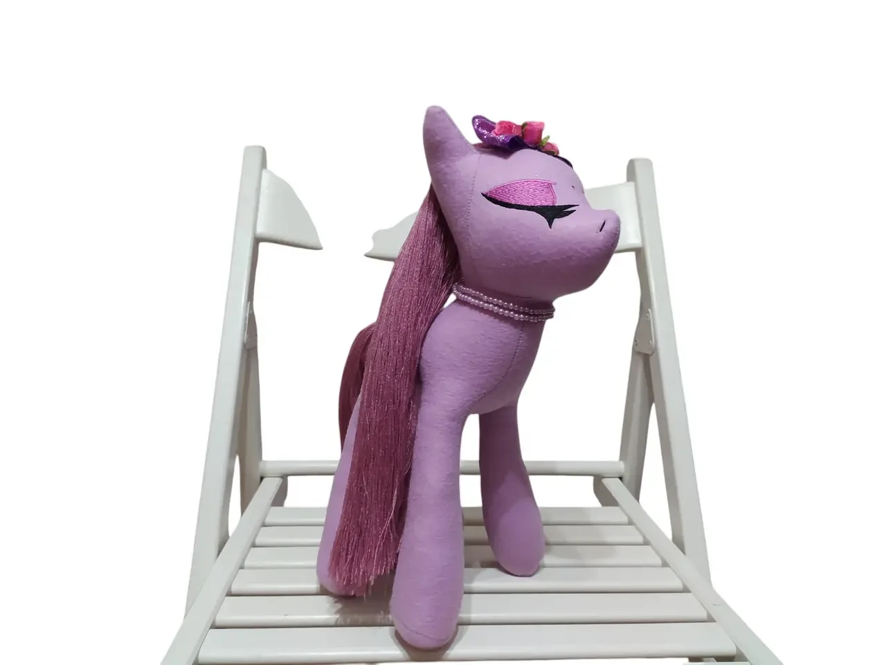 Фетровая мягкая игрушка пони сиреневый 35 см 03908 3