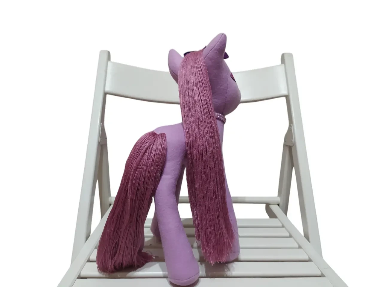 Фетровая мягкая игрушка пони сиреневый 35 см 03908 4