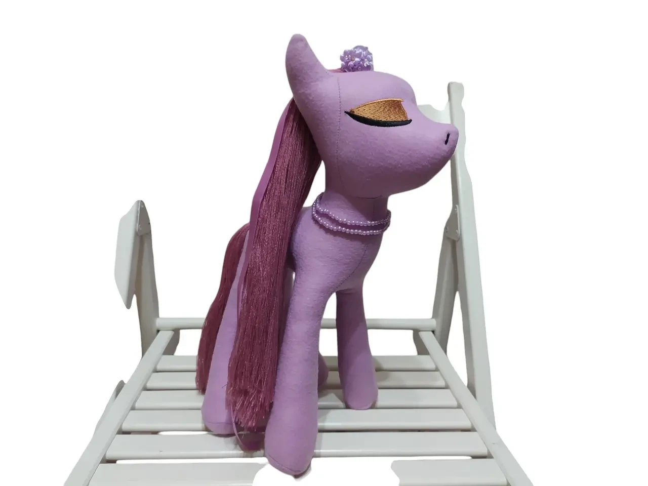 Фетровая мягкая игрушка пони сиреневый 35 см 03908 5