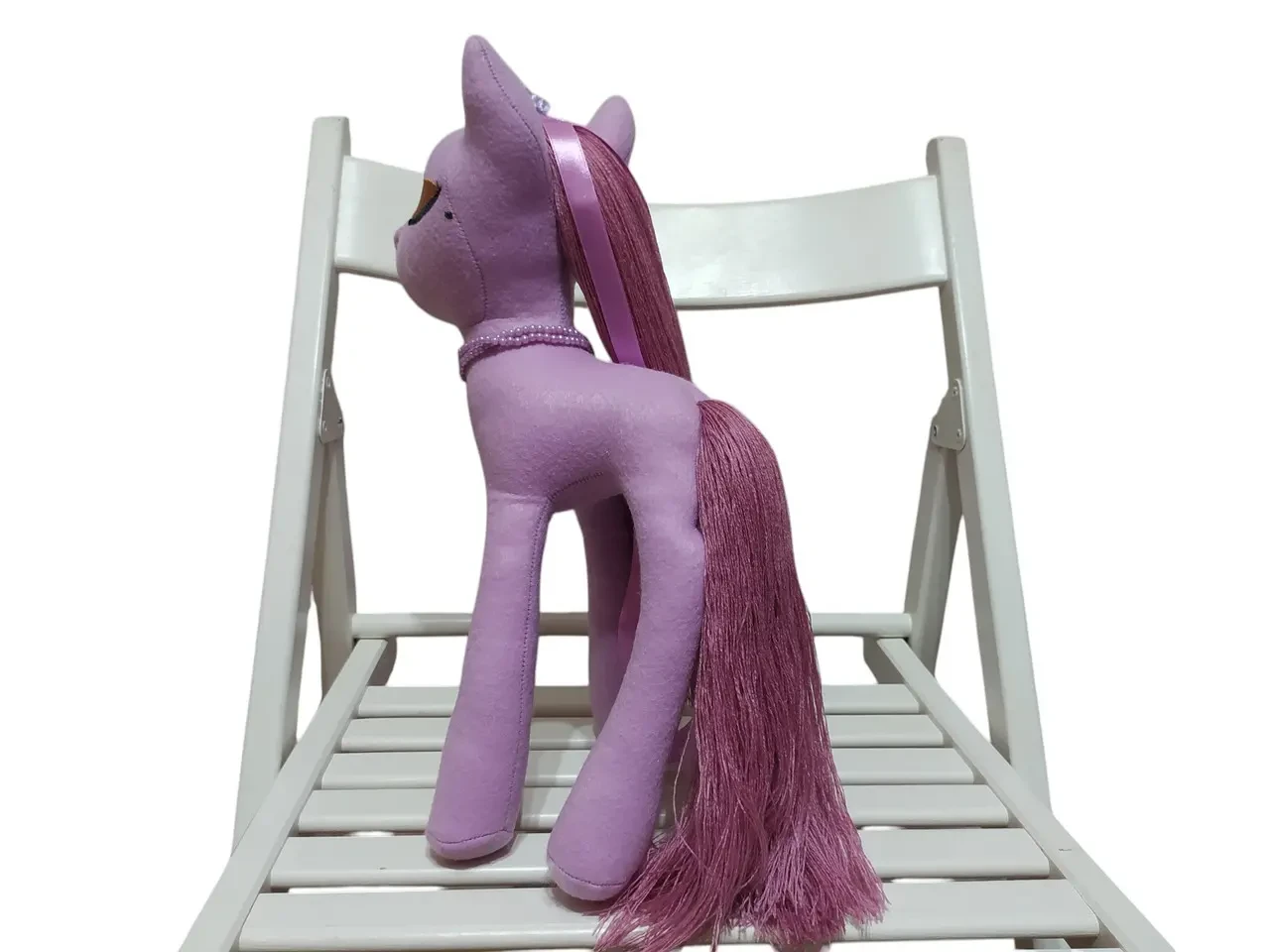 Фетровая мягкая игрушка пони сиреневый 35 см 03908 8