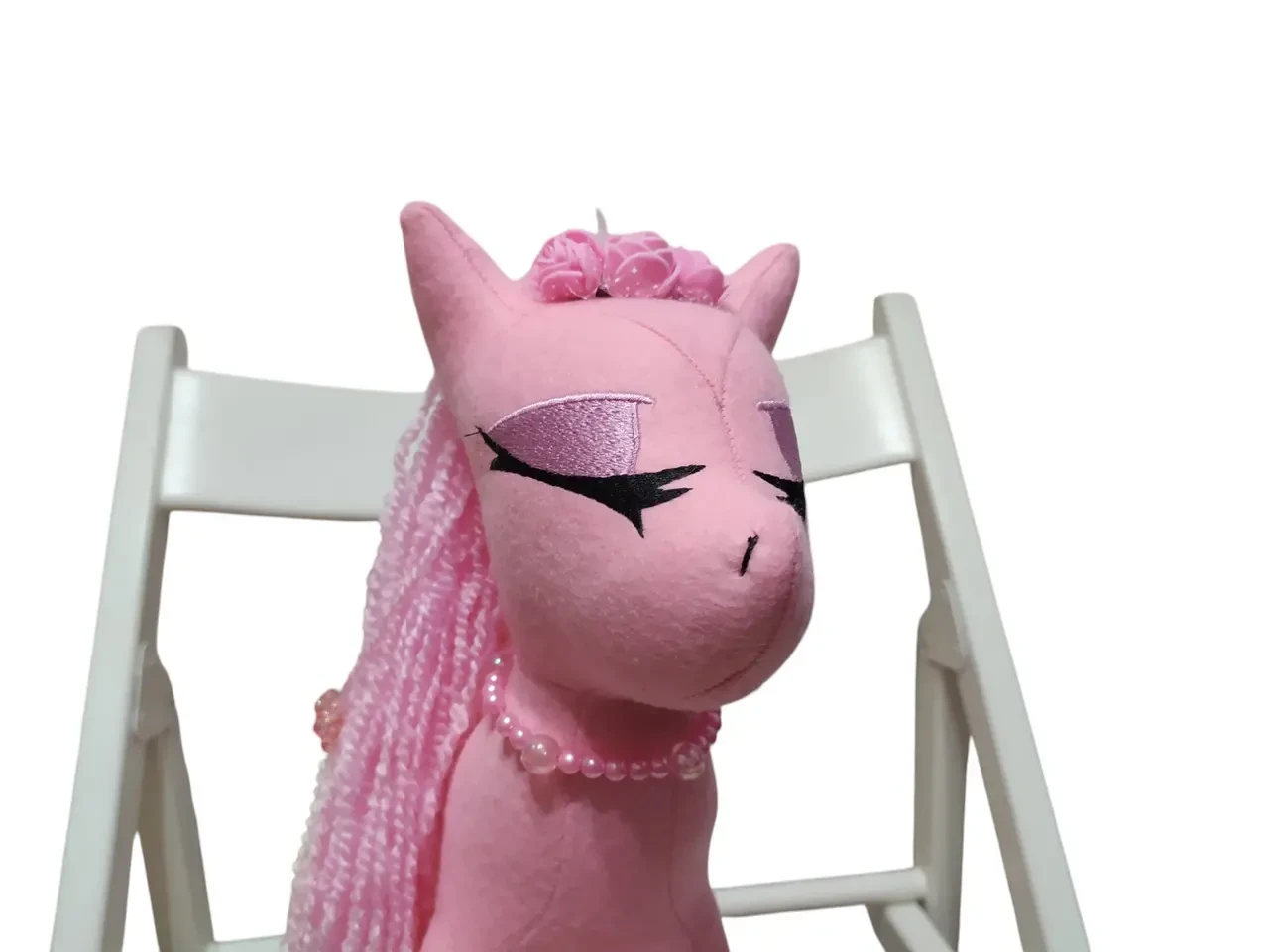 Фетровая мягкая игрушка пони розовый 35 см 03910 4