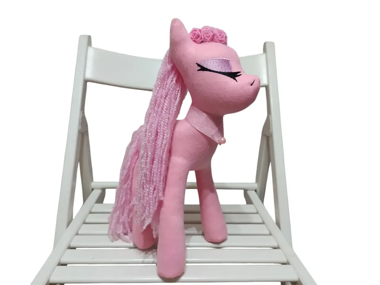 Фетровая мягкая игрушка пони розовый 35 см 03910 5