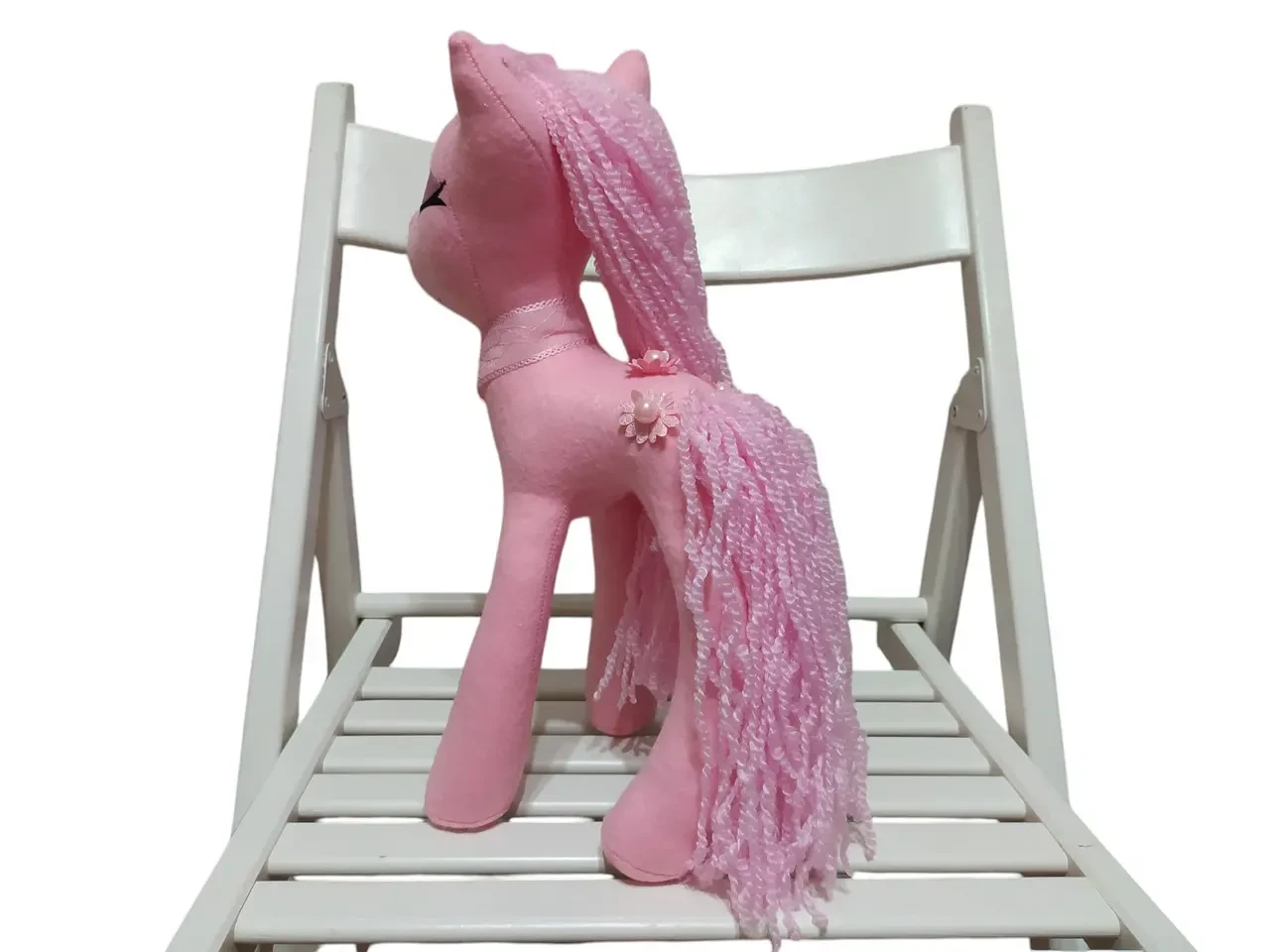 Фетровая мягкая игрушка пони розовый 35 см 03910 6