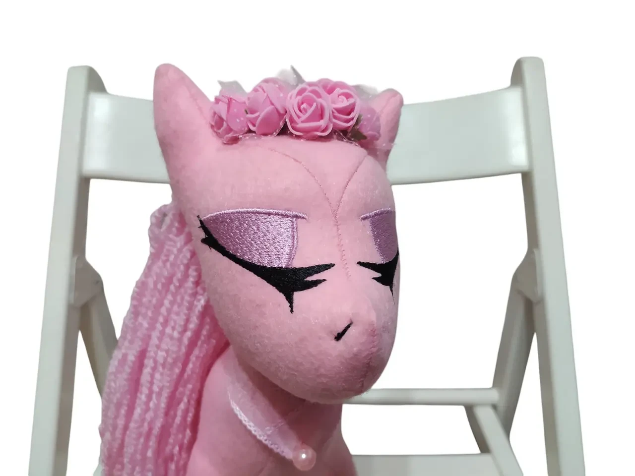 Фетровая мягкая игрушка пони розовый 35 см 03910 10