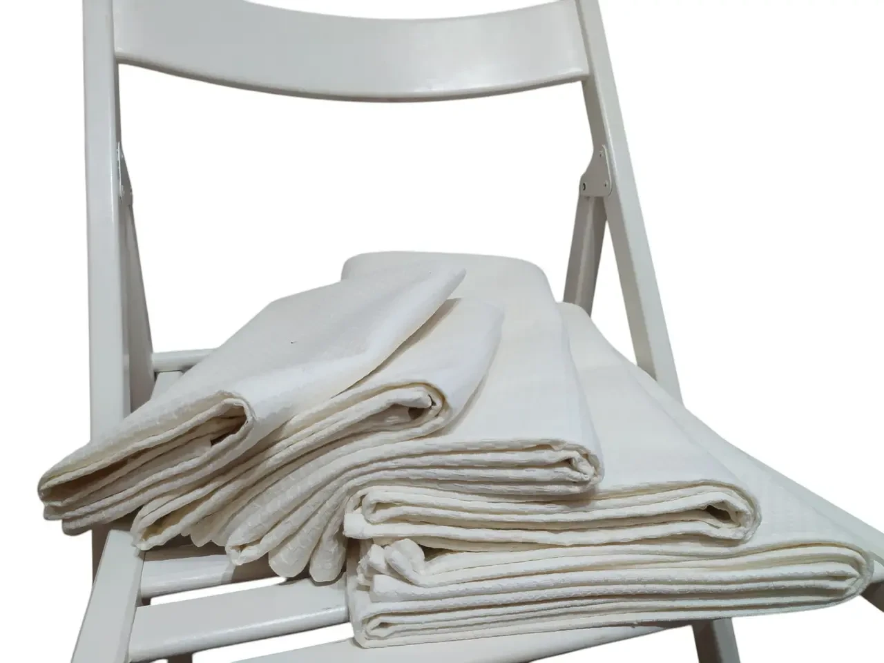 Полотенце вафельное для лица 50*90 молочный подарок 04190 4