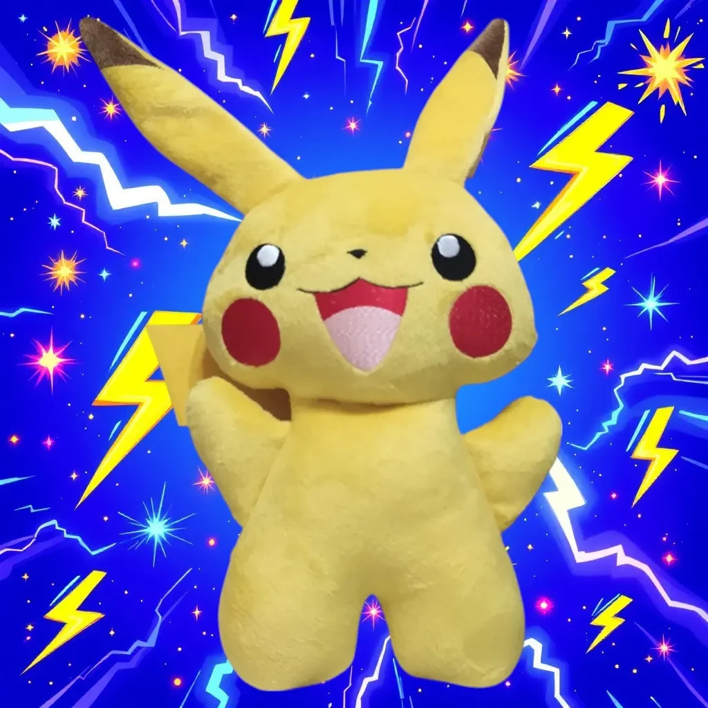Плюшевая игрушка покемон пикачу желтый подарок для ребенка 30 см 04599