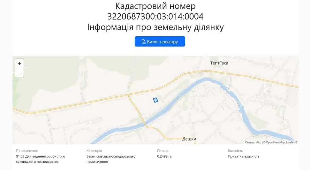 ділянка під житлову забудову Обухівський, Богуслав, Набережна 7