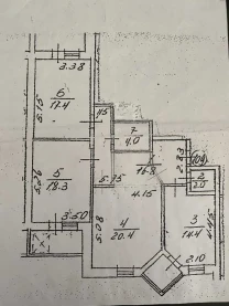 3-к квартира Київ, Голосіївський, Гайдара 27