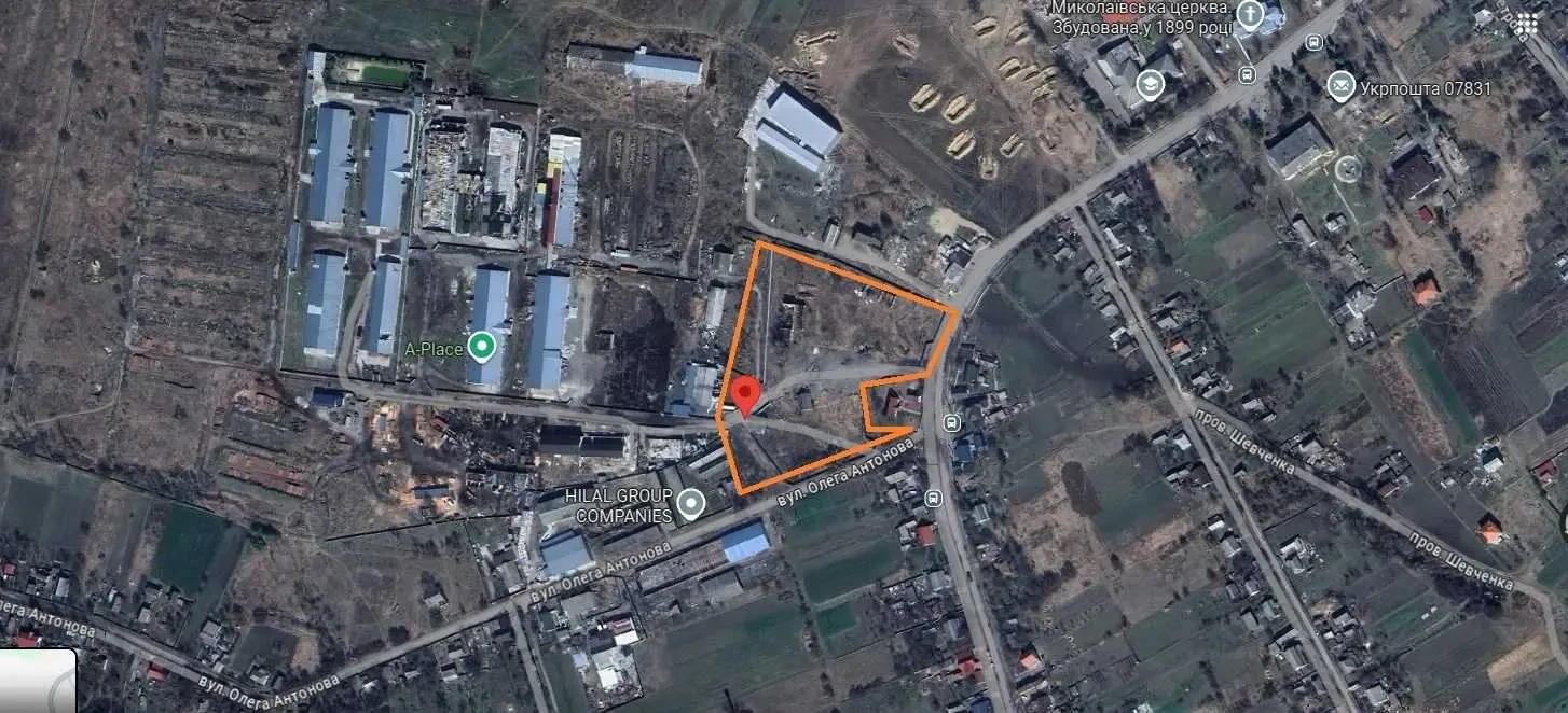 ділянка комерційного призначення Бучанський, Луб`янка, Антонова Олега 10