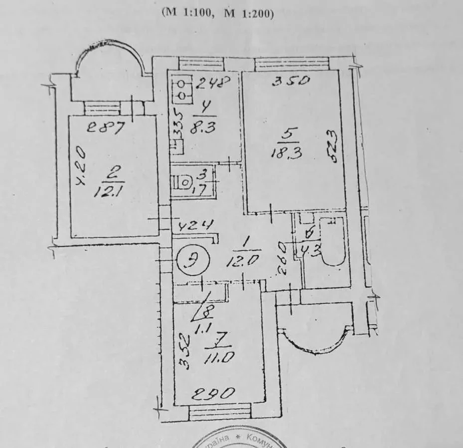 3-к квартира Київ, Подільський, Хорива 50 13