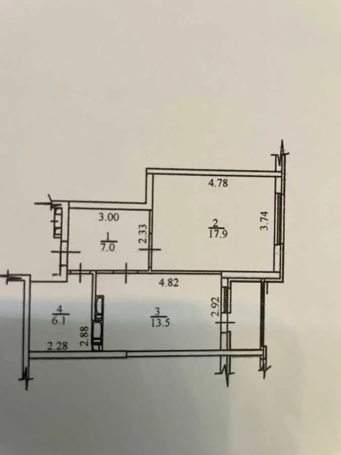 1-к квартира Київ, Дніпровський, Краківська 27 19