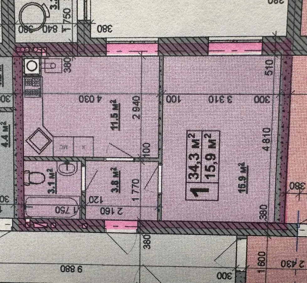 1-к квартира Обухівський, Ходосівка, Леоніда Каденюка 16 13