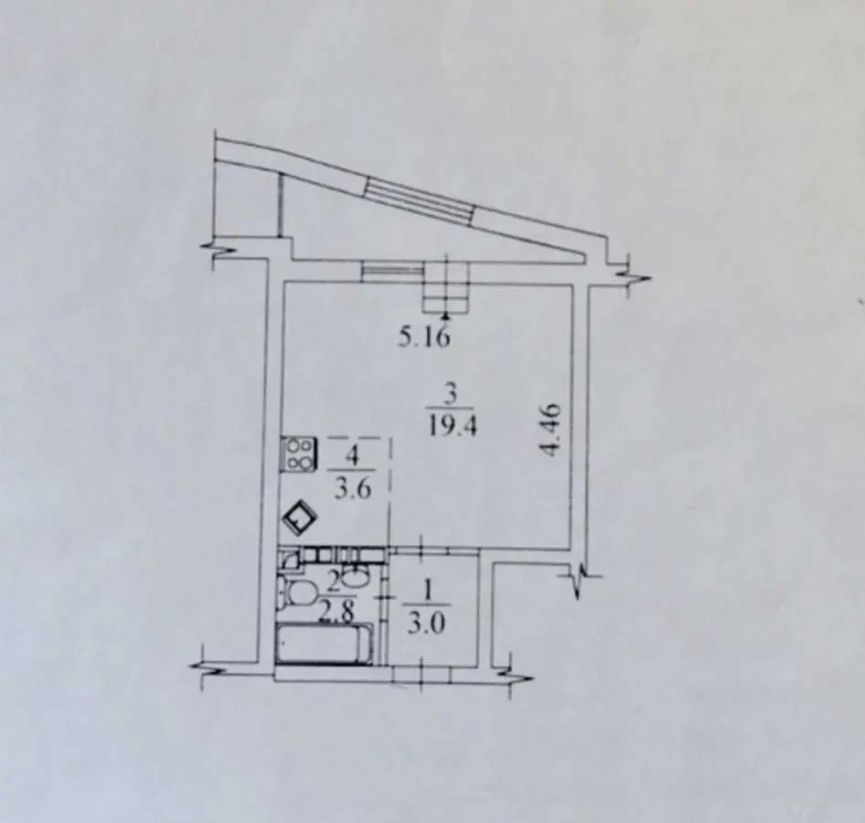 1-к квартира Київ, Святошинський, Олевська 5 13