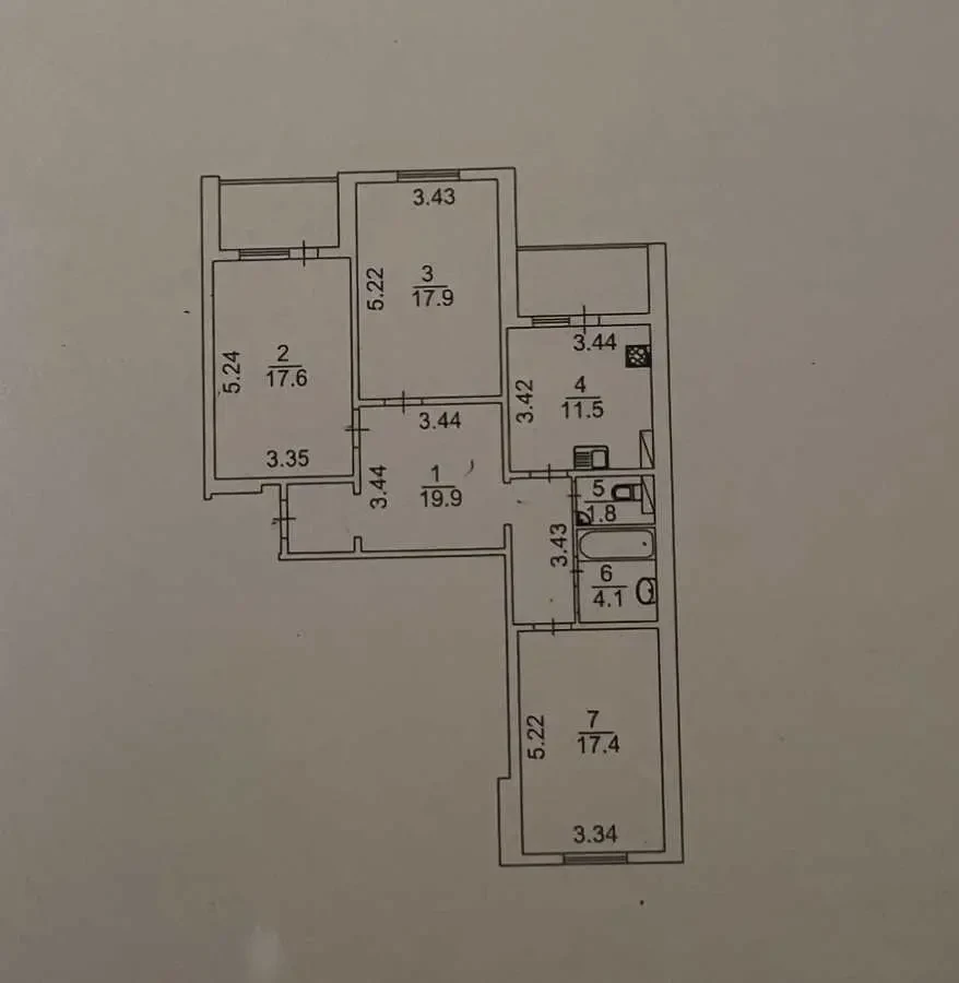 3-к квартира Київ, Деснянський, Миколи Закревського 97 15