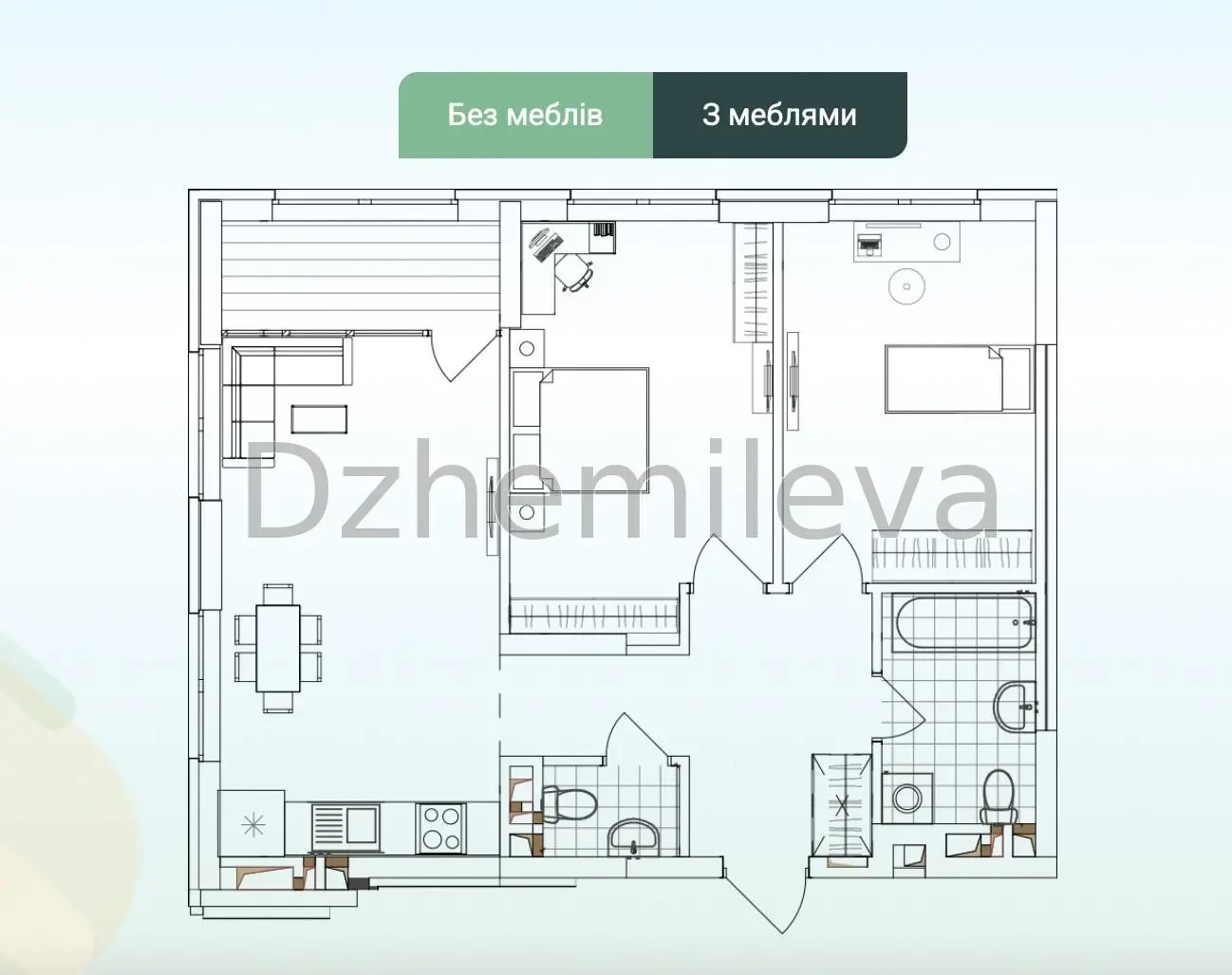 Продаж 2к простора квартира для родини з дітьми ЖК Варшавський 3 Київ 2