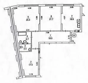 3-к квартира Київ, Солом`янський, Михайла Максимовича 32А 2
