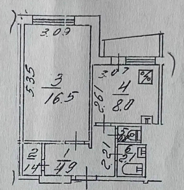 1-к квартира Київ, Подільський, Георгія Гонгадзе 20ж 25