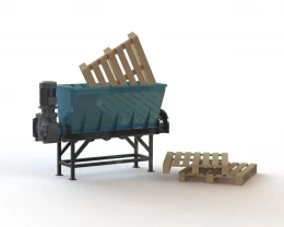 Паллета деревянная - дробление дробилкой для поддонов Экополимер SB-10