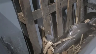 Паллета деревянная - дробление дробилкой для поддонов Экополимер SB-10