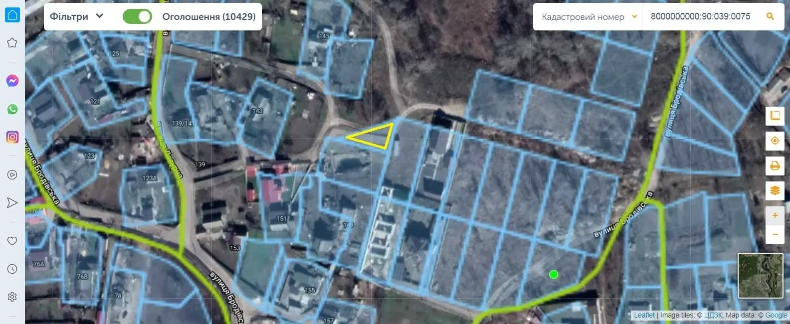 ділянка під житлову забудову Київ, Голосіївський, Бродівська 12