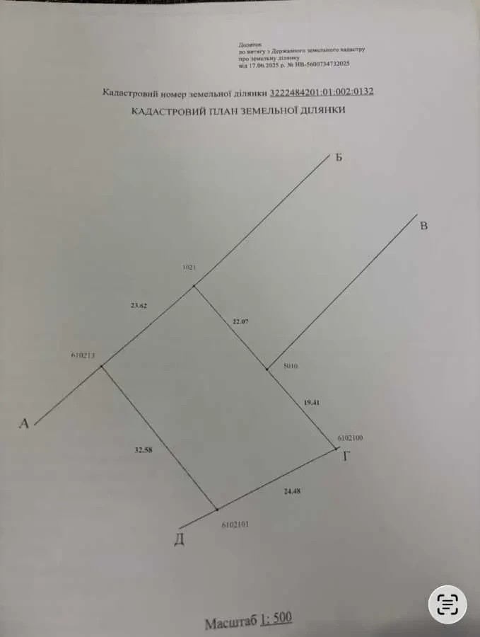 ділянка під житлову забудову Фастівський, Малютянка, Гоголя 13