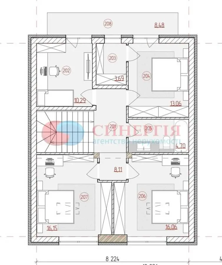 6-к будинок Обухівський, Хотів, Затишна 18