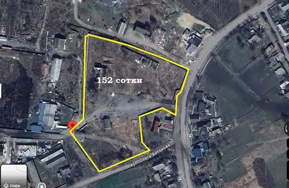 ділянка комерційного призначення Бучанський, Луб`янка, Антонова Олега 8