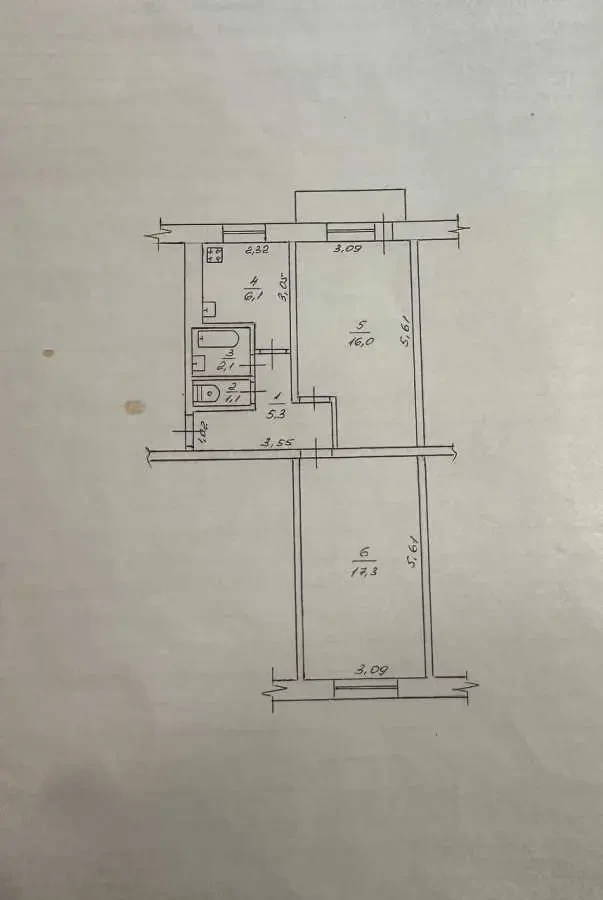 2-к квартира Черкаси, Придніпровський, Соломянська 76 5