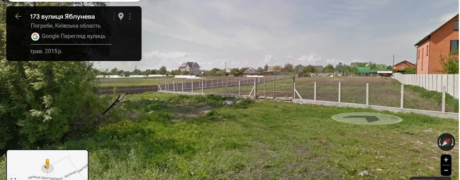 ділянка під житлову забудову Броварський, Погреби, Центральная 20