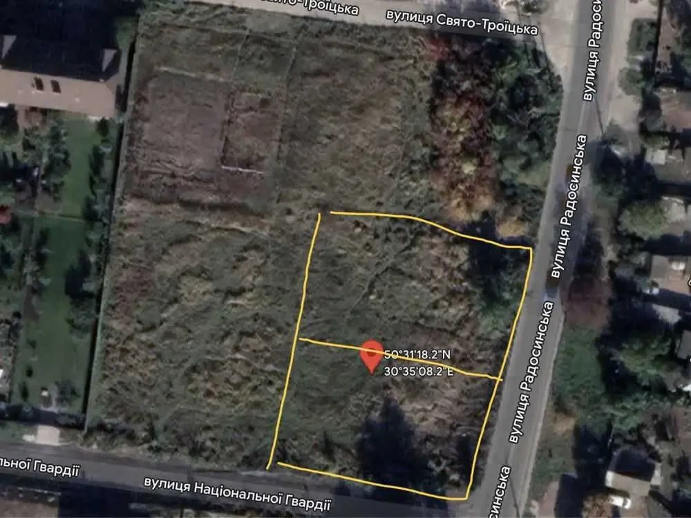 ділянка під житлову забудову Київ, Деснянський, Радунська 3