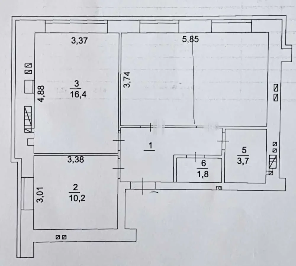 3-к квартира Бучанський, Ірпінь, Ново-Осколька 8к 25