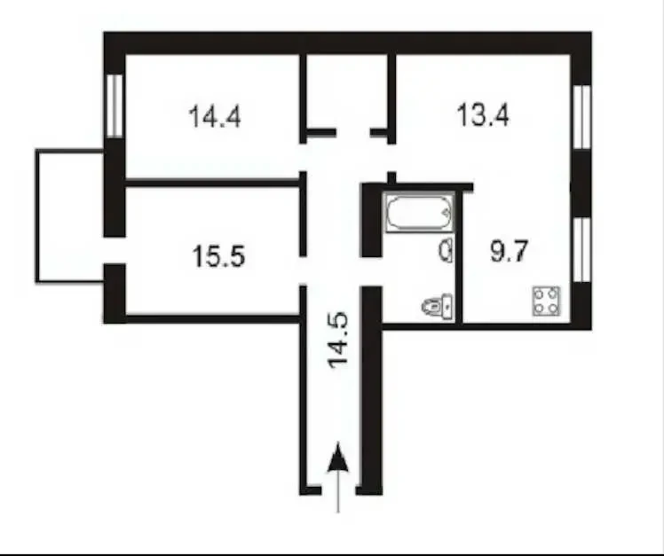 3-к квартира Київ, Печерський, Саксаганського 41В 2