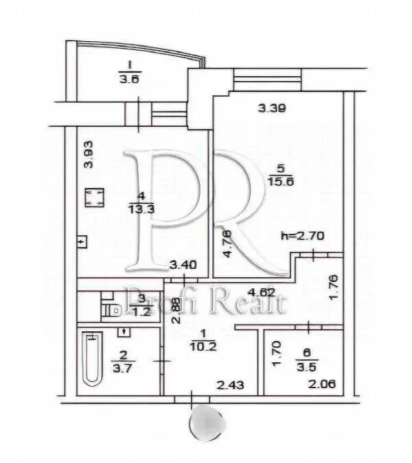 1-к квартира Київ, Дарницький, Миколи Бажана 5Г 21