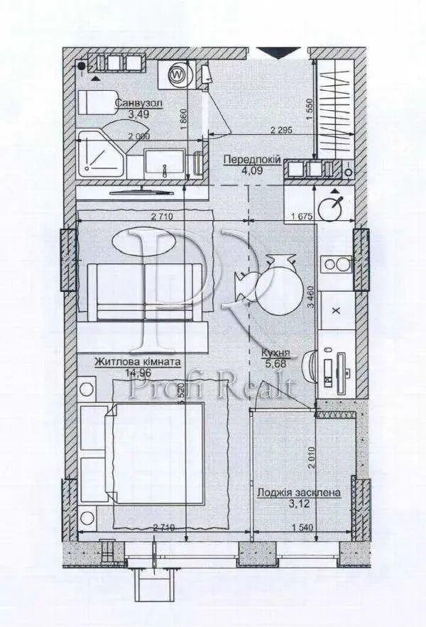 1-к квартира Київ, Дніпровський, Юрія Липи 6 21