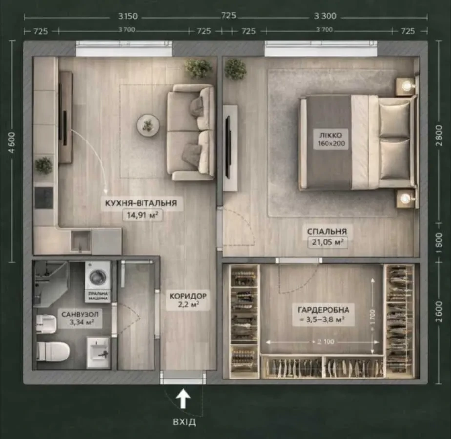 1-к квартира Бучанський, Святопетрівське, Богдана Хмельницького 17/4 6