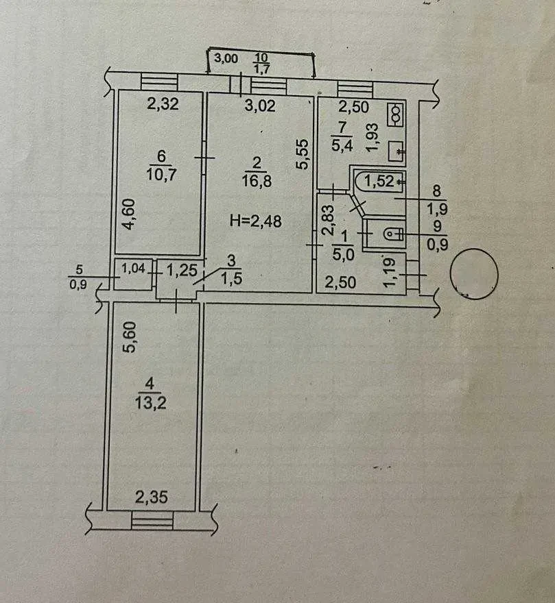 3-к квартира Київ, Солом`янський, Вацлава Гавела 75 15