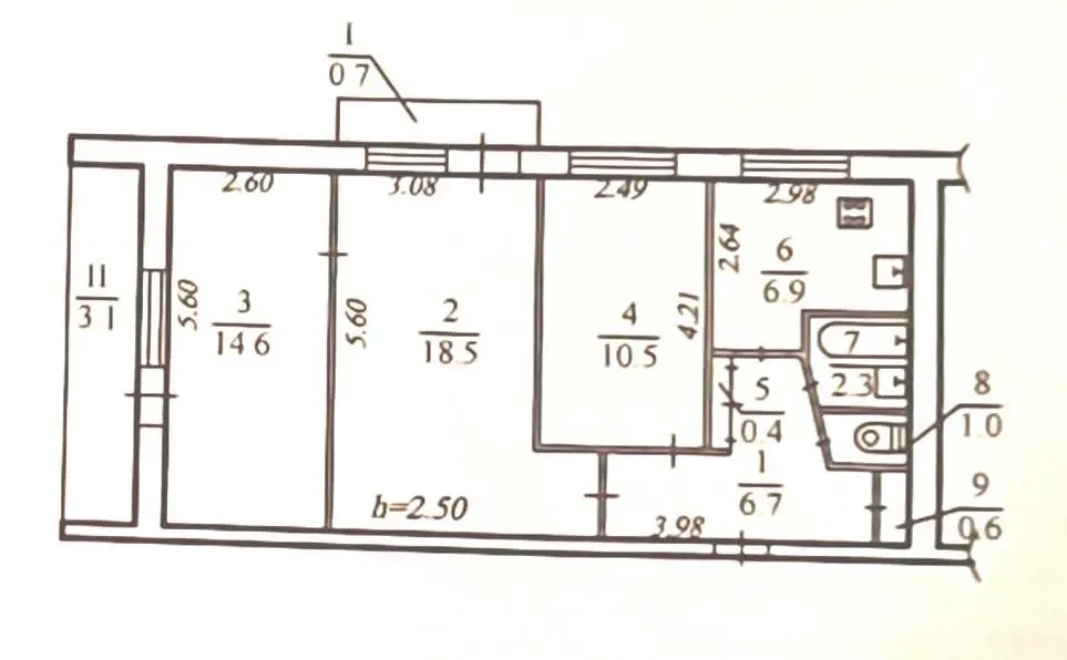 3-к квартира Дніпро, Шевченківський, Тополя 1 7 13