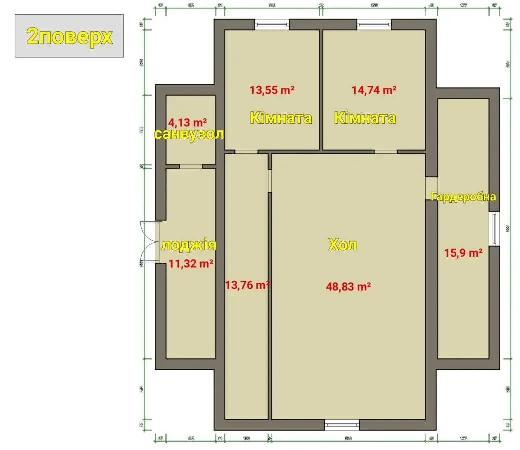 6-к будинок Бучанський, Макарів, Волошкова 22