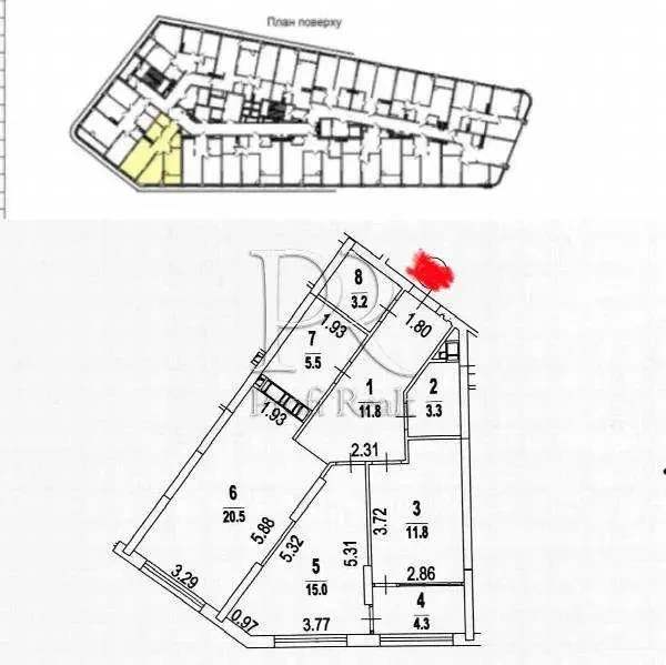 2-к квартира Київ, Дарницький, Причальна 14 21