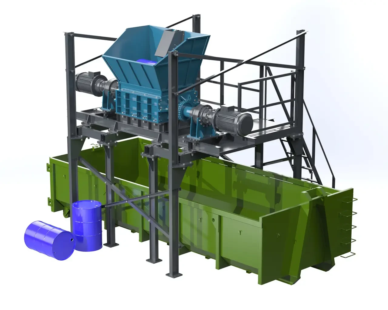 Шредер для металла Ecopolymer EZ 40 8