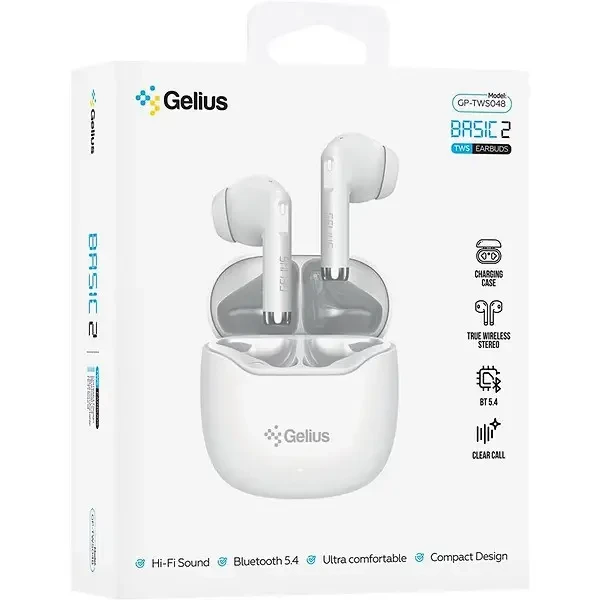 Bluetooth-гарнітура Gelius Basic 2 GP-TWS048 White 4