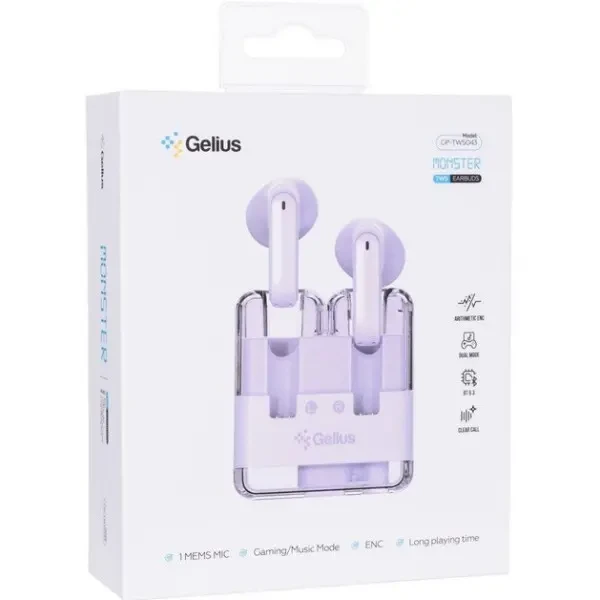 Bluetooth-гарнітура Gelius Monster GP-TWS043 Violet 6